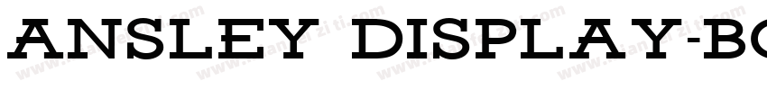 Ansley Display-Bold字体转换